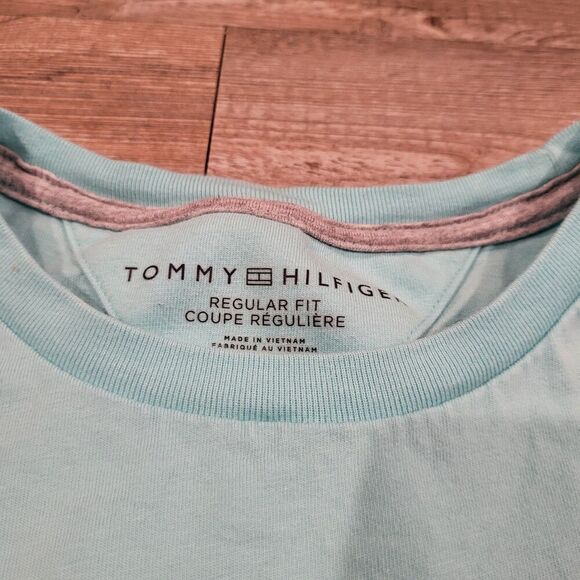 Tommy Hilfiger Palm Tree Graphic Tee Shirt Regular Fit Men's Size Large - Picture 3 of 8